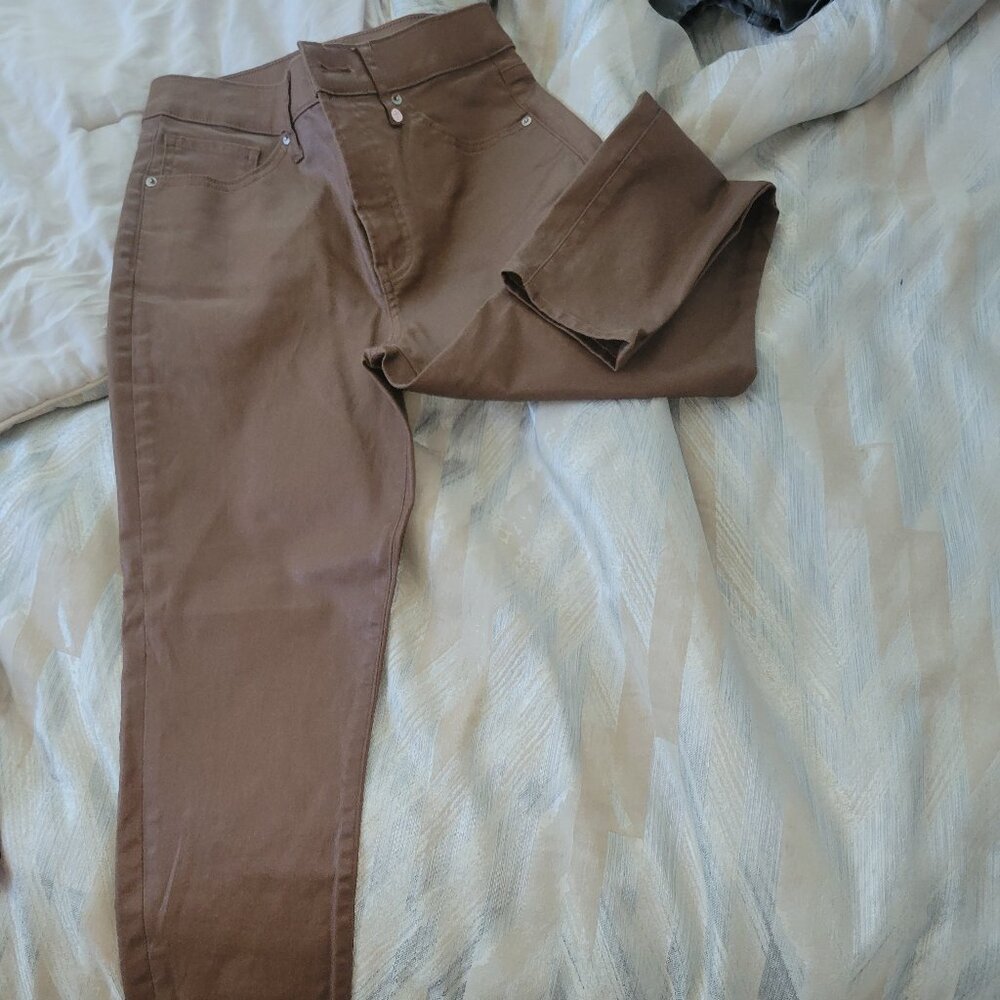 Faux leather express pants